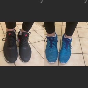 two pairs size 8   Nike shoes